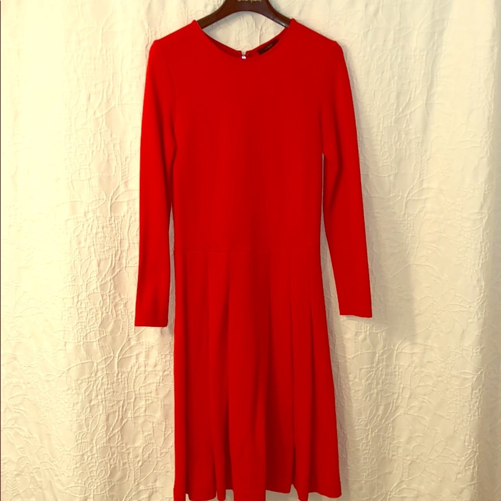 Bright Red J. Crew Knit dress